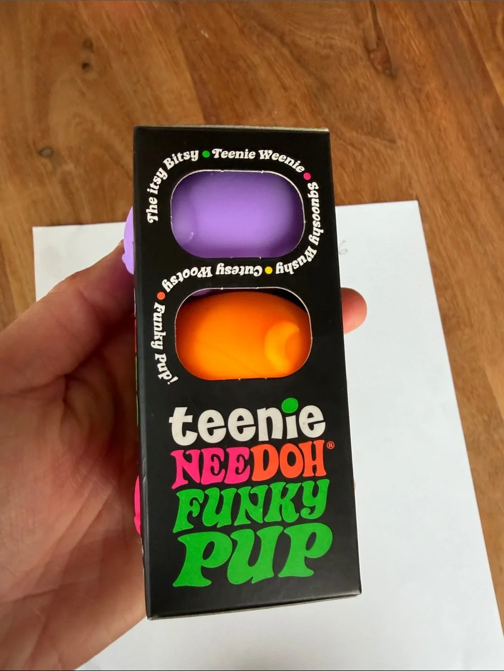 Teenie Needoh Funky Pup 3-Pack - Neon Pink & Purple - Picture 3 of 6